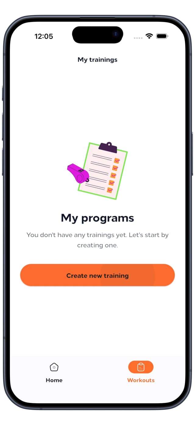 Custom workout interface